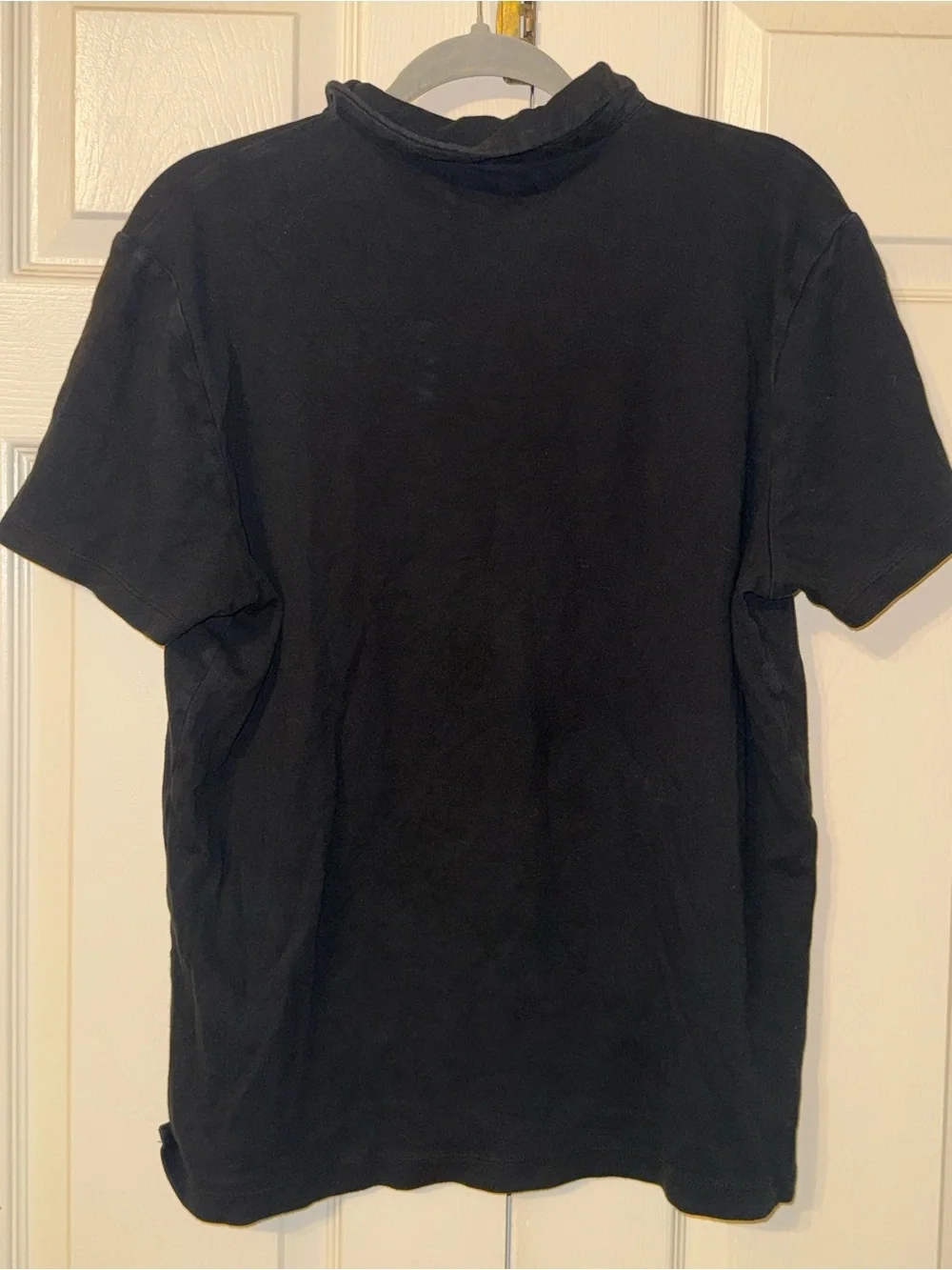 Banana Republic Black Short-Sleeve Polo
